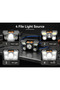 مصباح يدوي Choice T21 Style B 5 LED قابل لإعادة الشحن مع بطارية ليثيوم مدمجة وضوء رأس قوي للتخييم - 4