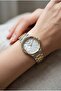 Silver-Gold Women's Wristwatch |   32mm Stainless Steel Case, Dial - 2