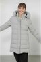 Girl's Thick Winter Fleece-Lined Hooded Coat with Fur on the Sleeves and Hood, Comfortable Long Stylish Waterproof Coat - 2