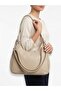 Women's Shoulder Bag Sofia with 2 Straps, Metal Ring and Clip Detail
