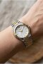 Silver-Gold Women's Wristwatch |   32mm Stainless Steel Case, Dial - 3