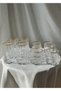 Set of 12 Nehir Gold Water and Soft Drink Glasses - 2