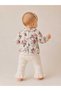 Baby Girl Floral Print Top & Ribbed Ruffle Pants 2 Piece Set - 2