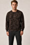 Allon Patterned Winter New Season Men's Regular Fit Sweatshirt White - 3