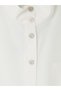 White Women's Shirt with Judge Collar and Pockets - 6