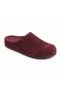 Mk410 Burgundy Genuine Suede Leather Full Covered Cork Sole Unisex Orthopedic Sabo Slippers - 7