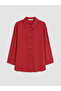Red Modal Blend Women's Shirt Tunic - 5