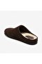 Mw410 Brown Genuine Suede Leather with Real Wool Inside Winter Full Coverage Cork Sole Unisex Orthopedic Sabo Slippers - 5