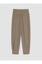 Vizyon New Season Brown Regular Fit Women's Pleated Fabric Trousers - 7