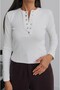 White Gripper Buttoned Blouse - 4