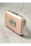 Powder Pink Satin Silver Detailed Crystal Stone Chain Strap Women's Evening Dress Bag Wedding Engagement Graduation - 2