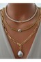 Necklace - Gold Color - - 3