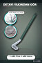 Sopali Tasarim Silicone Toilet Brush 41 cm with Hook Bathroom Cleaning Set Bx-313808 - 8