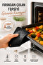 Set of 2 Black Silicone Trivets 16X16Cm Multi-Purpose Pot Pan Coaster Oven Tray Holder Jar - 3