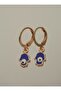 Nazar Beaded Mini Earrings - Rose - - 3