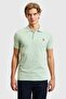 Mens Slim Fit Aqua Green Basic Polo T-Shirt