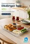 Diamond Unbreakable Rectangular Serving Tray 44X31 cm with Handles Transparent Bpa-Free - 3