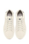 Men's White Lace-Up Thick-Soled Leather Sneaker Wm680004Dv - 7