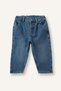 Baggy Fit Elastic Waist Standard Leg Cotton Jean Trousers for Baby Girl H7115A526Au