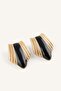 Women's Geometric Formed Textured Earrings I7154Axns - 3