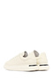 Men's White Lace-Up Thick-Soled Leather Sneaker Wm680004Dv - 5