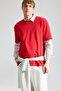 Anti-Wrinkle Cotton Breathable Oversize T-Shirt X3926Az26Au - 3