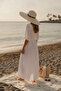 Wide Brim Straw Beach Hat with Belt Detail Summer Sun Hat - 2