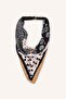 Women's Scarf Detailed Rectangular Buckle Faux Leather Daily Belt I7450Axns