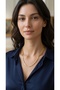 Sequin Arpa Cut Gold Color Plated Chain Necklace - 3