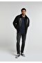 Regular Fit Shirt Neck Zippered Lined Men's Black Coat Pu - 3
