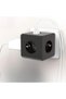 Heat Resistant, Thermal Current Protected and Child-Safe Cube Socket with 3 Power Outlets and 3 USB Ports (5691)