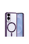 Samsung Galaxy S25 Compatible Edge Kross Magneticsafe Cover - Purple - 5