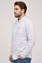 Men Regular Fit Embroidered Logo Long Sleeve Casual Shirt, Frost Grey - 3