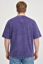 Men Crew Neck Short Sleeve Embroidered T-Shirt, Navy - 4