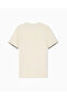 Men's Round Neck Short Sleeve Cotton Ecru T-Shirt - 7