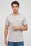 Men Crew Neck Short Sleeve Solid T-Shirt, Light Grey