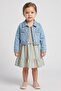 Toddlers Girl 2 Pieces Denim Jacket And Dress Set, Multicolor