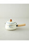 With Love Enamel Sauce Pot 1.1 L White