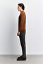 Men's Tile Crew Neck, Plain Rayon Sweater B005026 - 4