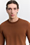 Men's Tile Crew Neck, Plain Rayon Sweater B005026 - 2