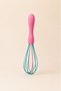 Set of 2 Silicone Whisks, Large and Small Sizes, Colorful Kitchen Whisks - 2