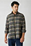 Long Sleeve Regular Fit Plaid Wool Flannel Lumberjack Winter Shirt - 2