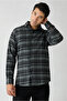 Long Sleeve Regular Fit Plaid Wool Flannel Lumberjack Winter Shirt - 3