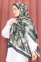 Premium Floral Patterned Shawl Series Emerald - 2