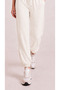 Women's Ecru Modal Fabric Silky Textured Sweatpants - 2