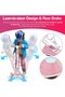 Skate Scooter for Kids 3 Wheel Kids Scooter with 4 Height Adjustable Handle Baby Scooter with LED PU Wheels Smart Kick Foldable Scooter for Baby Scooter for Kids 3 to 8 Years Boy Girl Pink - 7