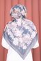 Premium Floral Patterned Shawl Series Gray - 3