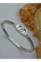 Silver Handcuff Bracelet - - 3