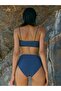 Striped Marine Bikini Navy Blue - 4