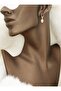 Evil eye beaded mini earrings - gold color -